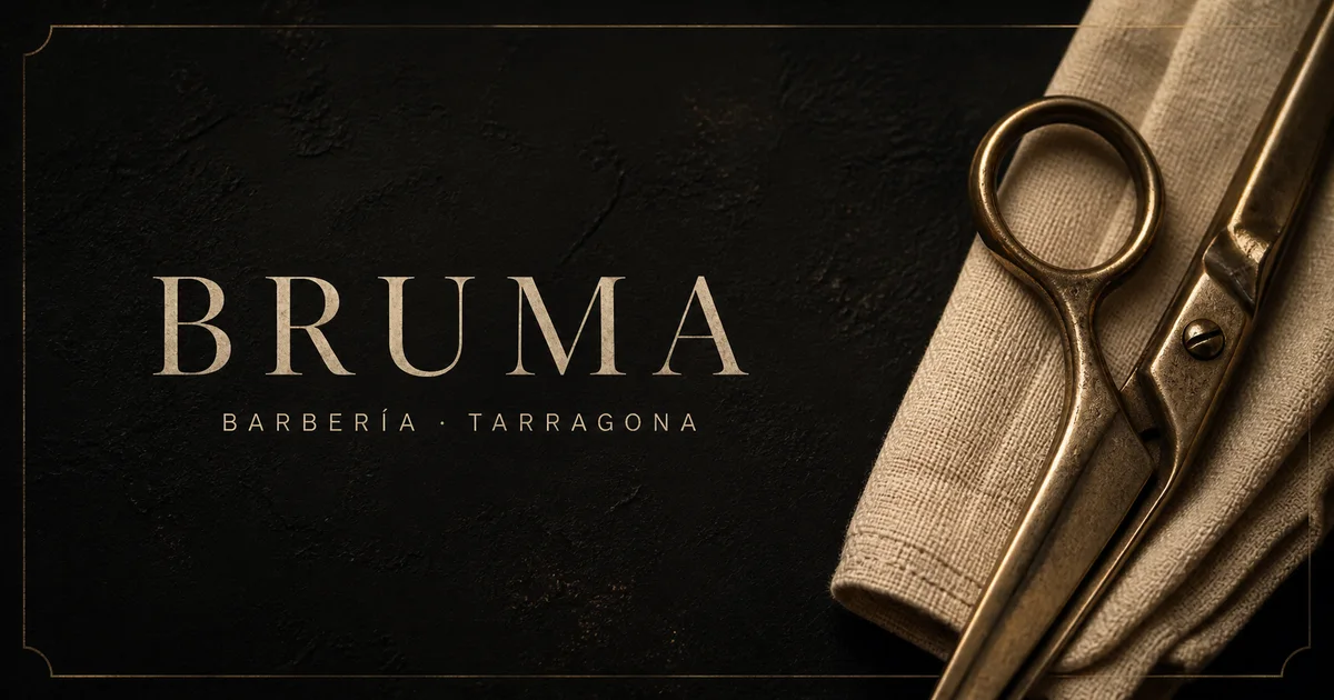 Vista previa de la demo Bruma, una barbería premium en Tarragona